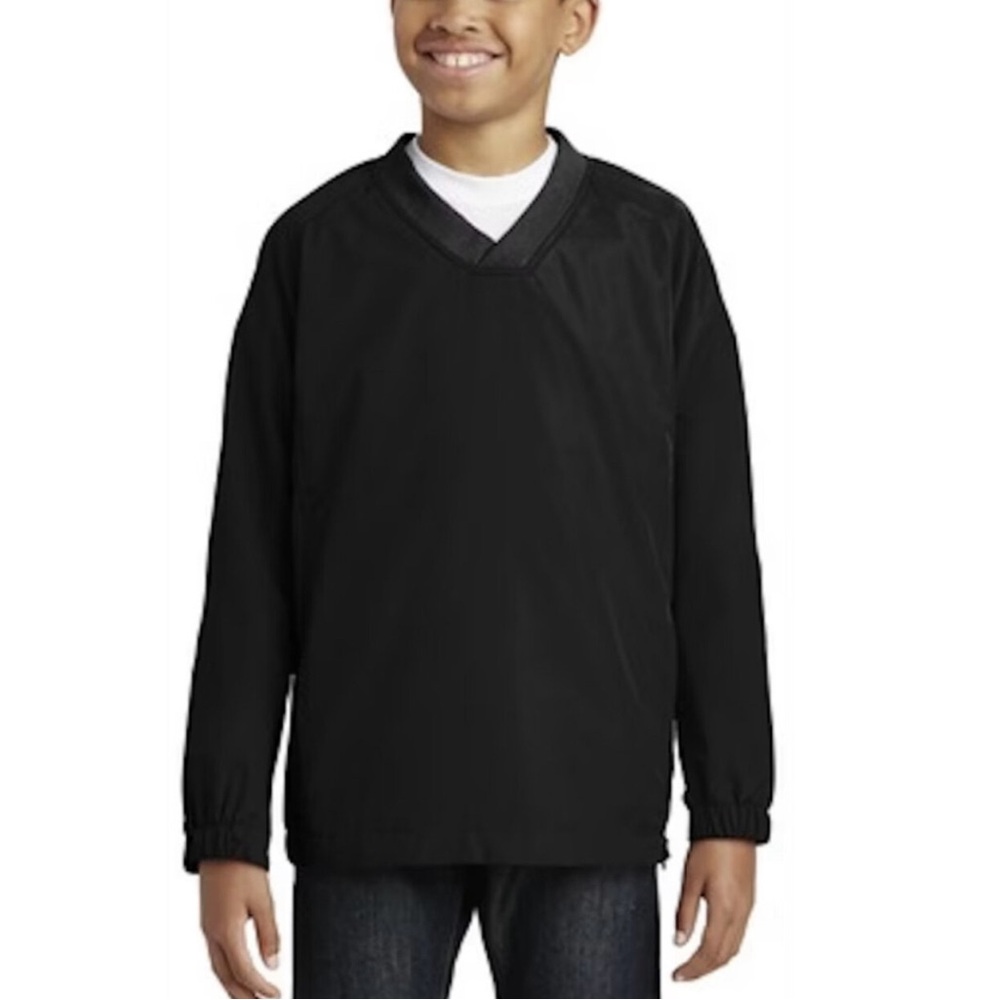 SPORT-TEK V Neck Raglan Wind Shirt